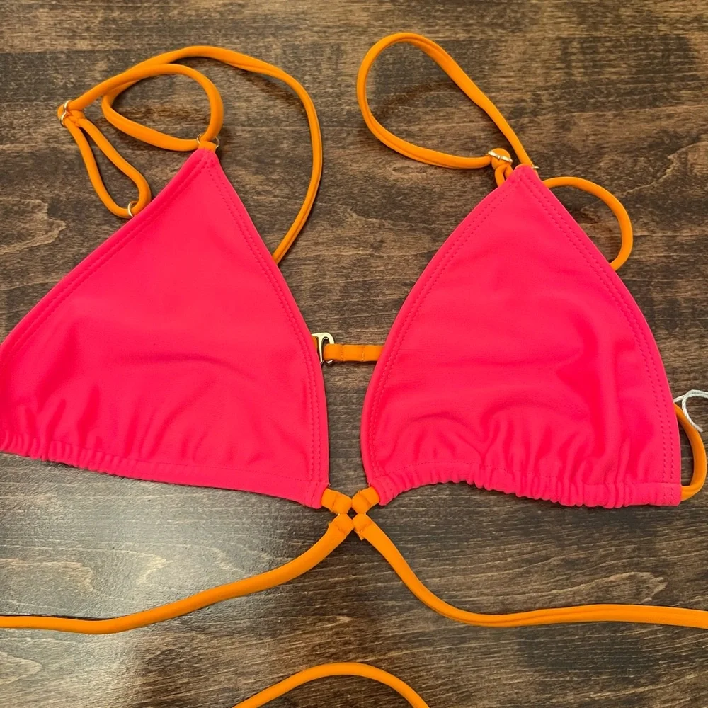 Lovers + Friends Pink and Orange Bikini - Picture 2 of 4